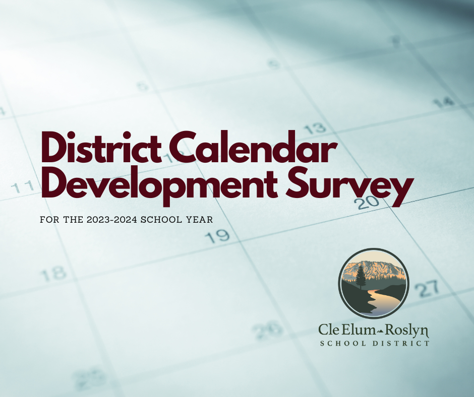 calendar with the CERSD logo and District Calendar Development Survey
