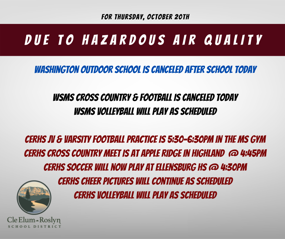 hazardous air quality affects athletics and afterschool activities